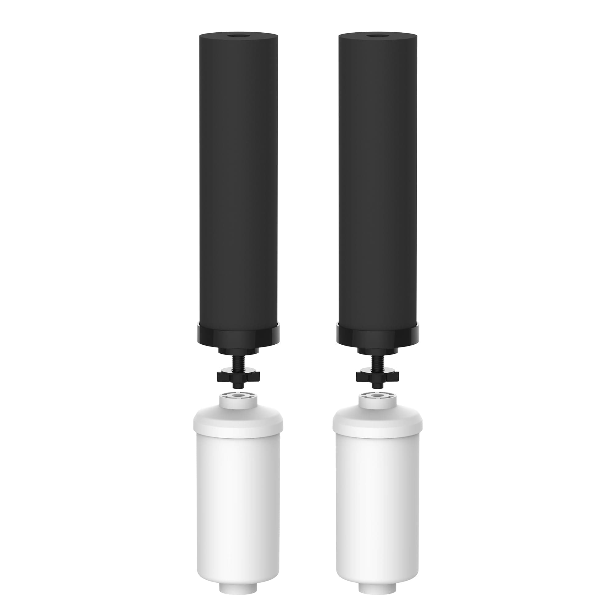 NSF/ANSI 42&372 Standard Gravity Water Filter, Replacement for Berkey® BB9-2® Black Filters & PF-2® Fluoride Filters, Berkey® Gravity Water Filter System and Waterdrop King Tank Series