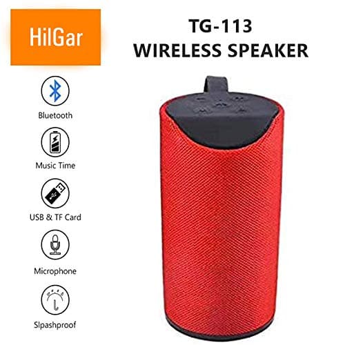 HilGar TG-113 Wireless Bluetooth Speaker with Mic