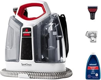 SpotClean 3698E – Portable Spot Cleaner with a Powerful Stain Removal for Carpets, Curtains, Upholstery, and Messes, Compact & Lightweight Design| 2-Year BISSELL Warranty