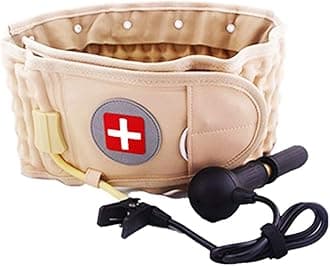 Yuness Neoprene Back Brace Waist Belt - Lumbar Support Ab Toner Compression Weight Loss Slimming Spine Lower Back Pain Posture Correction - Durable Thin 3.7mm - 1 Size Fit All Unisex