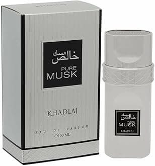 Pure Musk Eau de Parfum Spray – 100ml by Khadlaj Perfumes | Luxurious Floral and Musky Fragrance for Women | Notes of Lilac Freesia Iris White Musk Amber