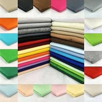 Acrylic Felt Fabric 60 Inch 150cm Wide - Sewing Craft Material - Black, White, Yellow, Green, Brown, Orange, Grey, Blue, Red, Pink, Purple - Felt Sheets for Crafting & Decorations(Navy, 1m)