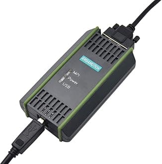 AMSAMOTION USB-MPI Programming Cable for Siemens S7-200 300 400 Series 6ES7 972-0CB20-0XA0 PLC 0CB20 USB MPI/PPI/DP/PROFIBUS USB MPI PC-MPI Adapter