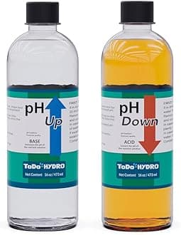 pH Regulators Kit Up and Down (pH Plus and pH Minus) Easy Control Liquids with Nutrient Fertilizer (8 oz)