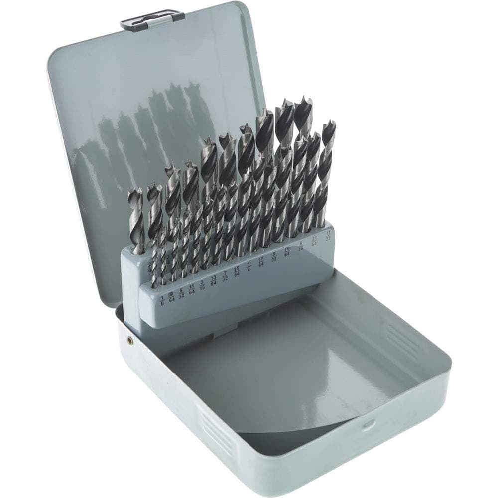 D1034 Deluxe Brad Point Bit Set, 25-Piece