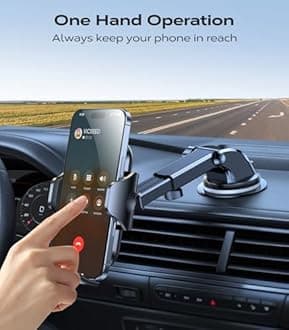 VICSEED [True Strongest Suction] [Pro Rally Racing-Grade] Phone Holders for Your Car 2025 Upgraded Car Phone Holder Mount Truck Stand Cradle for iPhone 16 Pro Max Samsung All Phones, Light Blue