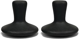 DEFUNX Massage Stones 2 Pieces Mushroom Shaped - Hot Stones Massage Set Hot Rocks Kit for Neck and Face