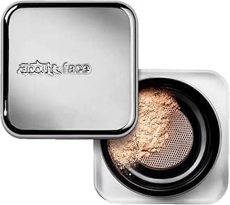 about-face Curtain Call Set & Smooth Loose Powder Veil – Lightweight, Oil-Absorbing Setting Powder with Rice Starch & Corn-Based Talc Alternative – Vegan, Cruelty-Free, Clean Beauty – 0.35oz (Light)