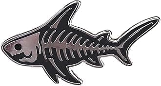 Shark Skeleton Enamel Pin Marine Life Fish Skeleton Lapel Pin for Backpacks Hat Jackets