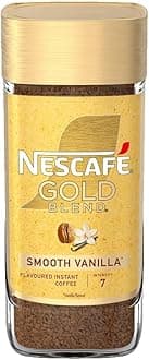 Nescafa Gold Blend Smooth Vanilla Flavoured Instant Coffee, Intensity 7 (From UK) 95g Glass Jar