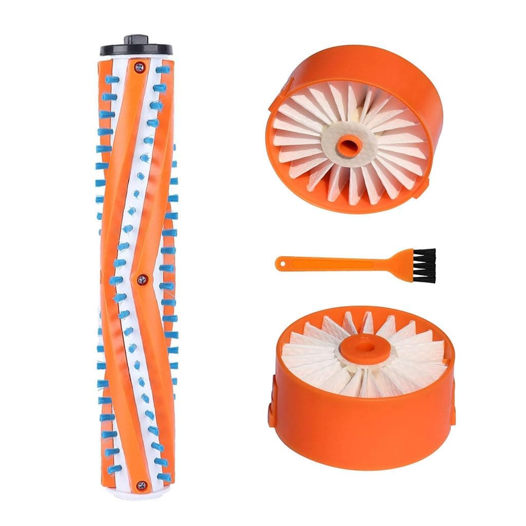 Replacement for Black and Decker POWERSERIES Extreme Cordless Stick Vacuum BSV BSV2020 BSV2020P BSV2020G Replace Part,1 Pack Brush Roller,2 Pack HEPA Filters.