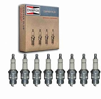 8 pc Champion Copper Plus Spark Plugs compatible with Ford Mustang 4.7L 5.0L 5.8L 6.4L 7.0L V8 1964-1973