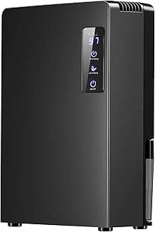 PureMate 2200ml Portable Dehumidifier for Damp, Mould, Moisture in Home, Kitchen, Bedroom, Caravan, Garage, Office