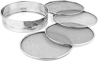 - Konquer TimeS 4 in 1 Stainless Steel Interchangeable Sieve, Flour Chalni, Spices, Food Strainers, Atta Chalni, Jaali Channi Atta Maida Strainer