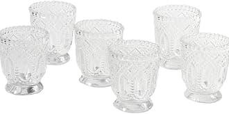 Koyal Wholesale Vintage Glass Candle Holder (Pack of 6), 3 x 2.75"