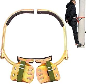 Serplex® Pole Climbing Artifact, Tree Climbing Gear, Thicken Foot Buckle, Adjustable Electrician Pole Climbing Foot Buckle, Climbing Gear for Fruit Picking, Electrician Maintenance
