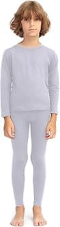 HEROBIKER Thermal Underwear Boys Ultra Soft Fleece Lined Kids Thermals Long Johns Top Bottom Warm Set for Winter Skiing