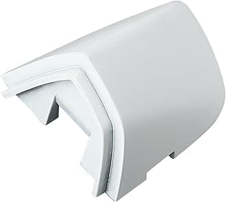 X AUTOHAUX 1K8837879 1K8-837-879-GR-U Door Trim Cover Front Driver Left Door Handle Cover White for Volkswagen Golf Passat GTI