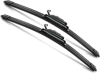 24"+ 18" Windshield Wiper Blades for 2002,2004-2008 Toyota Corolla, 2000-2003 Toyota Sienna, OEM QUALITY Premium All-Season Automotive Replacement Wipers (Set of 2) U/J HOOK