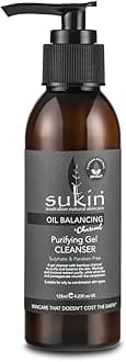 SUKIN Oil Balancing Charcoal Gel Cleanser, 125 ML