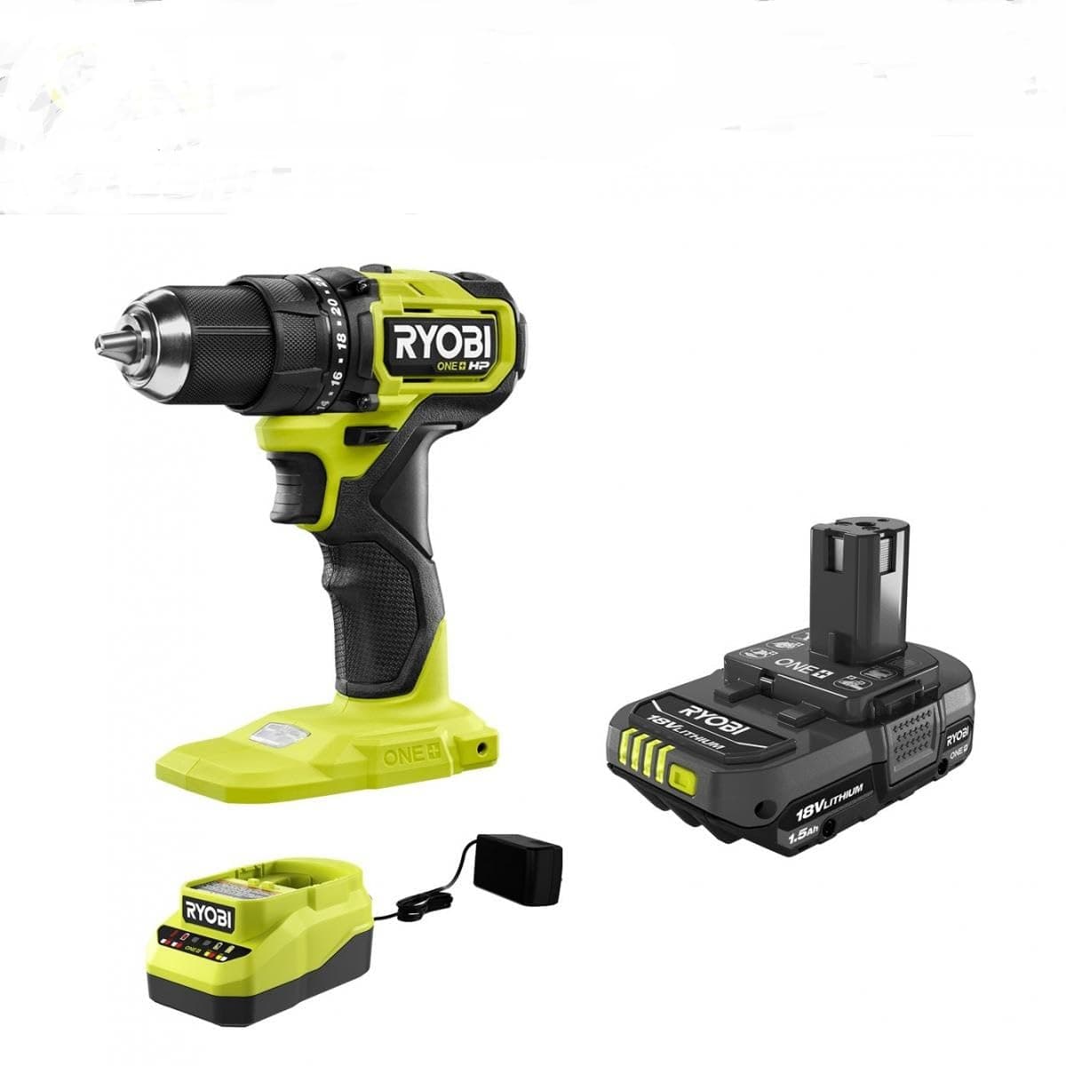 RYOBI18V ONE+ HP Compact Brushless 1/2" Drill/Driver Kit with Battery & Charger