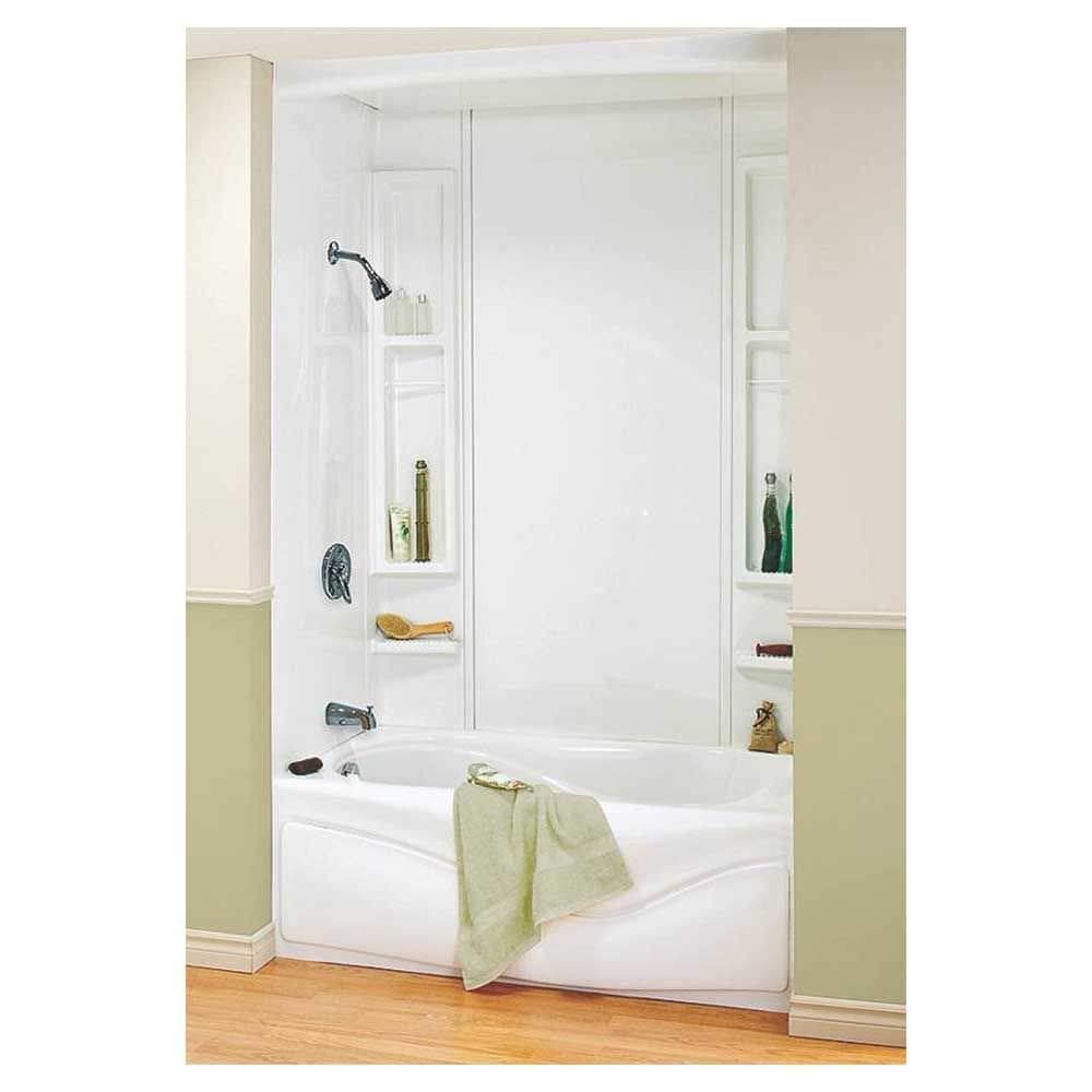 5-piece White Tub Wall Kit