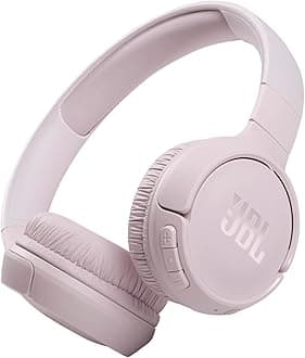 Tune 510BT - Bluetooth headphones with up to 40 hours battery, microphone for call, foldable and comfortable, Android and iOs compatible (Rose)