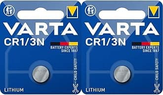 VARTA Batteries Electronics CR1/3N Lithium button cell 3V battery 2-pack, Button cells in original blister pack of 1