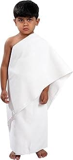 Ihram Ehram Ahram for Babies Toddlers and Kids, Stitched Ihram Dress Ready to Wear (Toddler Size 16 Inch Lenght Belly Button to Ankle)
