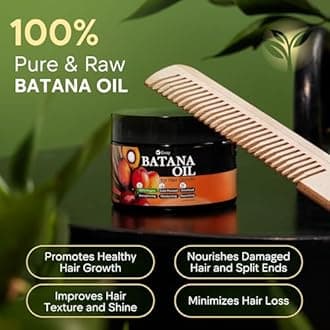 Eway Pure Batana Oil for Hair Growth Dr Sebi Organic – 100% Raw Batana Oil for Hair Growth with a Nourishing Formula to Shine for Both Women & Men