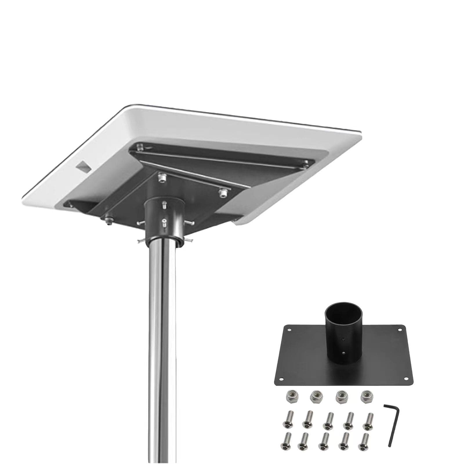 Pipe Adapter for Starlink Flat High Performance, Starlink Mounting Kit for Starlink Internet Satellites,Starlink Roof Mount,Starlink Pole Mount, Black, SPA-01