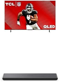 TCL 75-Inch Class Q65 QLED 4K Smart TV with Fire TV (75Q651F, 2024 Model) S45H S Class 2.0 Channel Sound Bar with Dolby Atmos