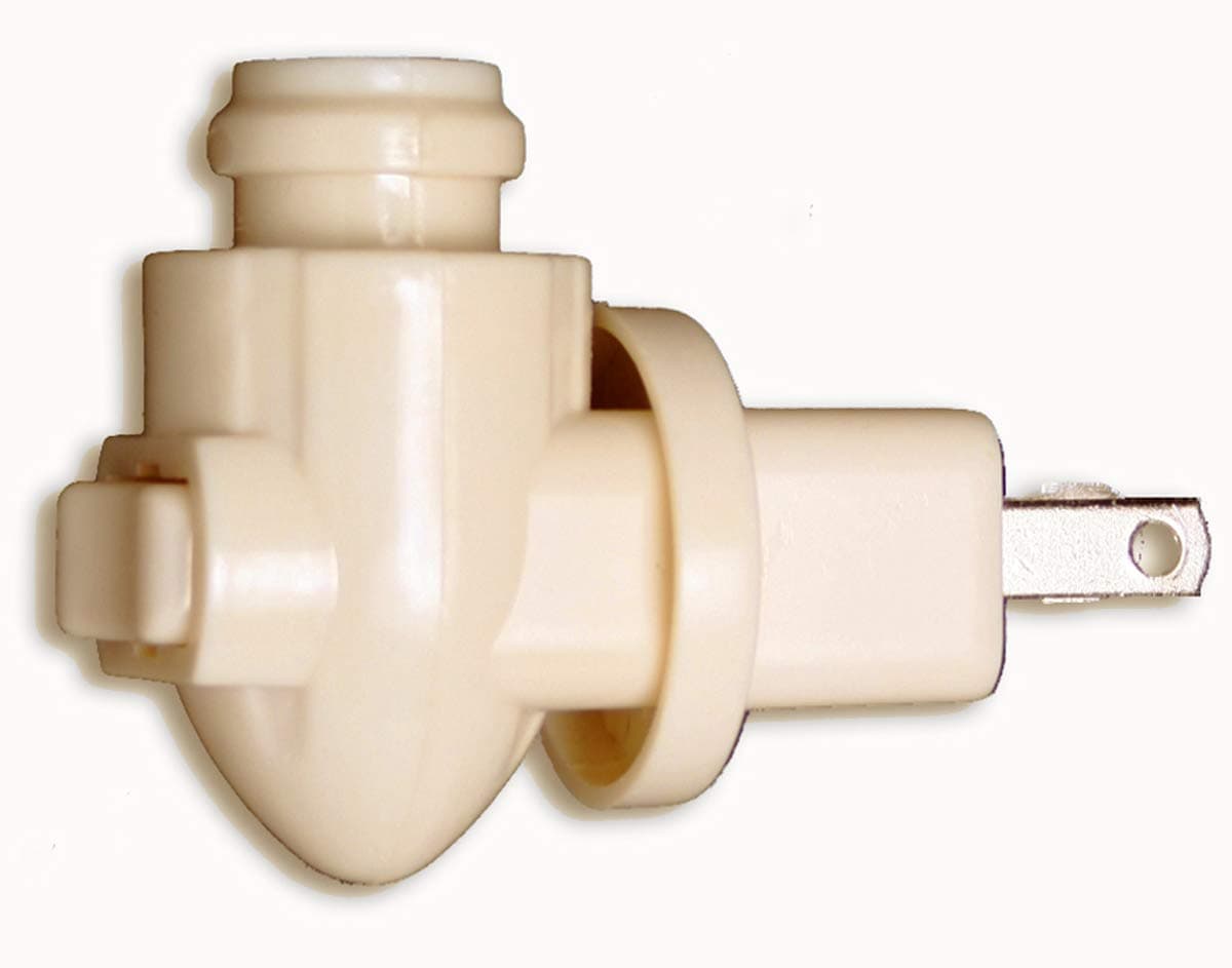Rotating Night Light Replacement Plug, Ivory Color, swiveling Wall Plug in, Adjustable, E12, with on-Off Switch by The Porcelain Garden