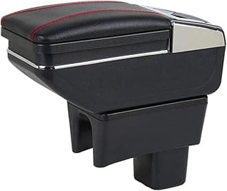 Leather Car Center Console Armrest Storage Box Compatible with Suzuki Swift 2008 2009 2010 2011 2012 2013 2014 2015 2016 2017 2018 2019 2020 2021 2022 2023