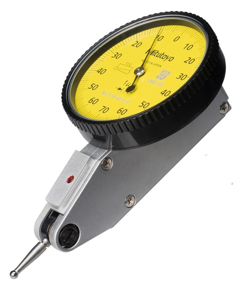 Mitutoyo 513-401-10E DIAL TI, BAS, STD 0.14 mm, 1 μm Accuracy, 0.001 mm, Yellow