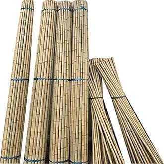 MUSAN Large 2FT 3FT 4FT 5FT 6FT Natural Garden Bamboo Canes - Heavy Duty Strong Plant Support Poles Thick Sticks - Indoor & Outdoor Plants Stakes Wooden Screening Wood Trellis (20, 3FT (10-18mm))