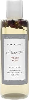 Olivia Care Body Oil - Natural Perfume Oil For Women | Hydrating & Moisturizing After Bath Oil - Infused with VITAMIN E, K & Omega Fatty Acids - Reduce Dry Skin (French Rose)