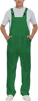 WORK IDEA Men's Bib Overalls Workwear Fashion Lightweight Jumpsuit with Pockets
