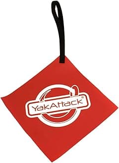 Tow Flag with Get Hooked Logo | Kayak Safety Flag for Vehicle Transport | Meets Road Visibility Requirements | CSPAI Compliant Vinyl | Easy to Attach | Made in USA