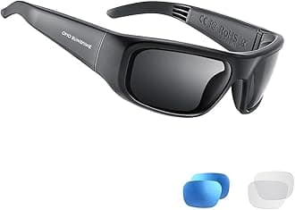 OhOスマートグラス、bluetoothスピーカー付き偏光サングラス、スポーツ/屋外紫外線対策とボイスコントロール、男女共通（グレーレンズ））。