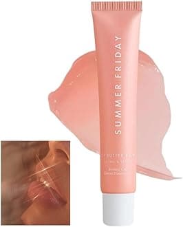 Summer Lip Balm Gloss Lip Oil Tinted Lip Balm Lip Mask Butter Conditioning Instant Brightened Moisture Dry Lips Hydration Sheer Tinted Soothing Pink Lip Care Shine Vanilla (1PC-D)