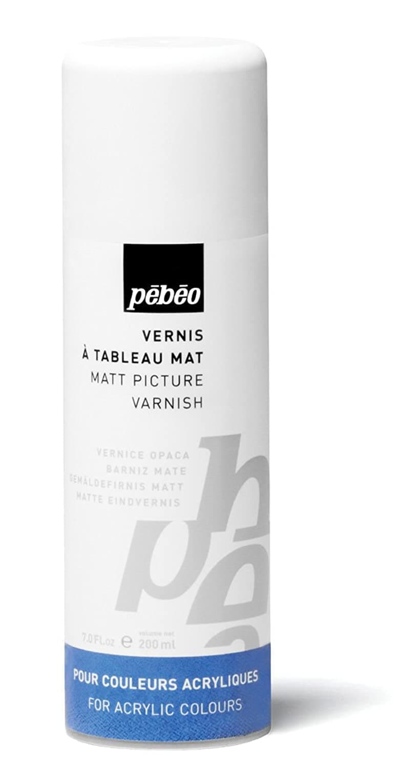 Pebeo 520225 200 ml Solvent Based Matt Varnish, Transparent