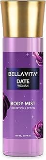 Bella Vita Luxury Date Women Body Spray Mist Perfume for Refreshing Floral & Vanilla Long Lasting Fragrance with Pink Pepper and Red Fruits, 150 ml