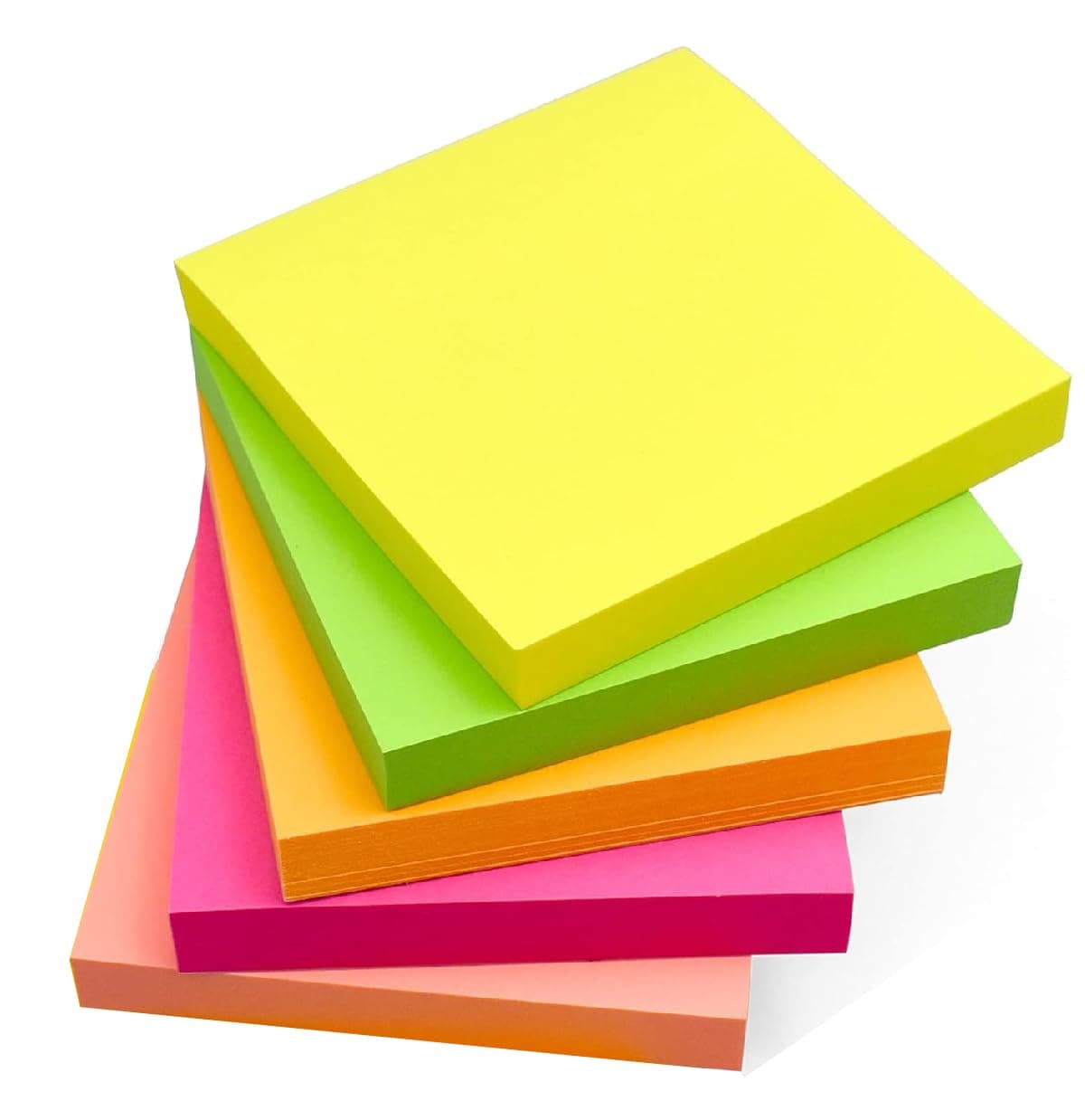 Sticky Notes, 4/5 Colour Paper, Multicolour Sticky Notes 76x76mm (Pack of 400 Sheets)