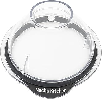 Nechu Kitchen® Mixer Grinder Jar Lid with Rubber Gasket | Compatible with Preethi 1L & 1.5L Dome/Big Jars | 12.8 cm Diameter
