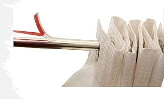 Modtek Curtain and Drapery Ring Slide-Solves Shower and Drapery Rings from catching Allowing Them to Slide Smoothly and Quietly (24 Ft Clear)