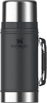 Classic Legendary Large Food Jar 1.0 qt | Vacuum Insulated Food Container | Wide Mouth Screw On Lid | Packable for Travel | Stainless Steel with Leakproof Lid | BPA-Free | Black 2.0
