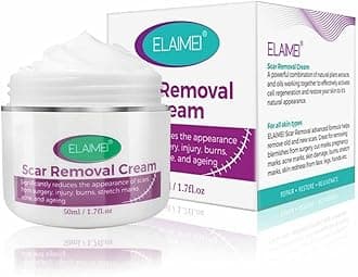 Scar Removal Cream New & Appearance of Old Scars Surgery, Stretch Marks, Acne, Burns & Injuries Face or Body, Working for Removing Scars and Strech Mark for Pregnancy
