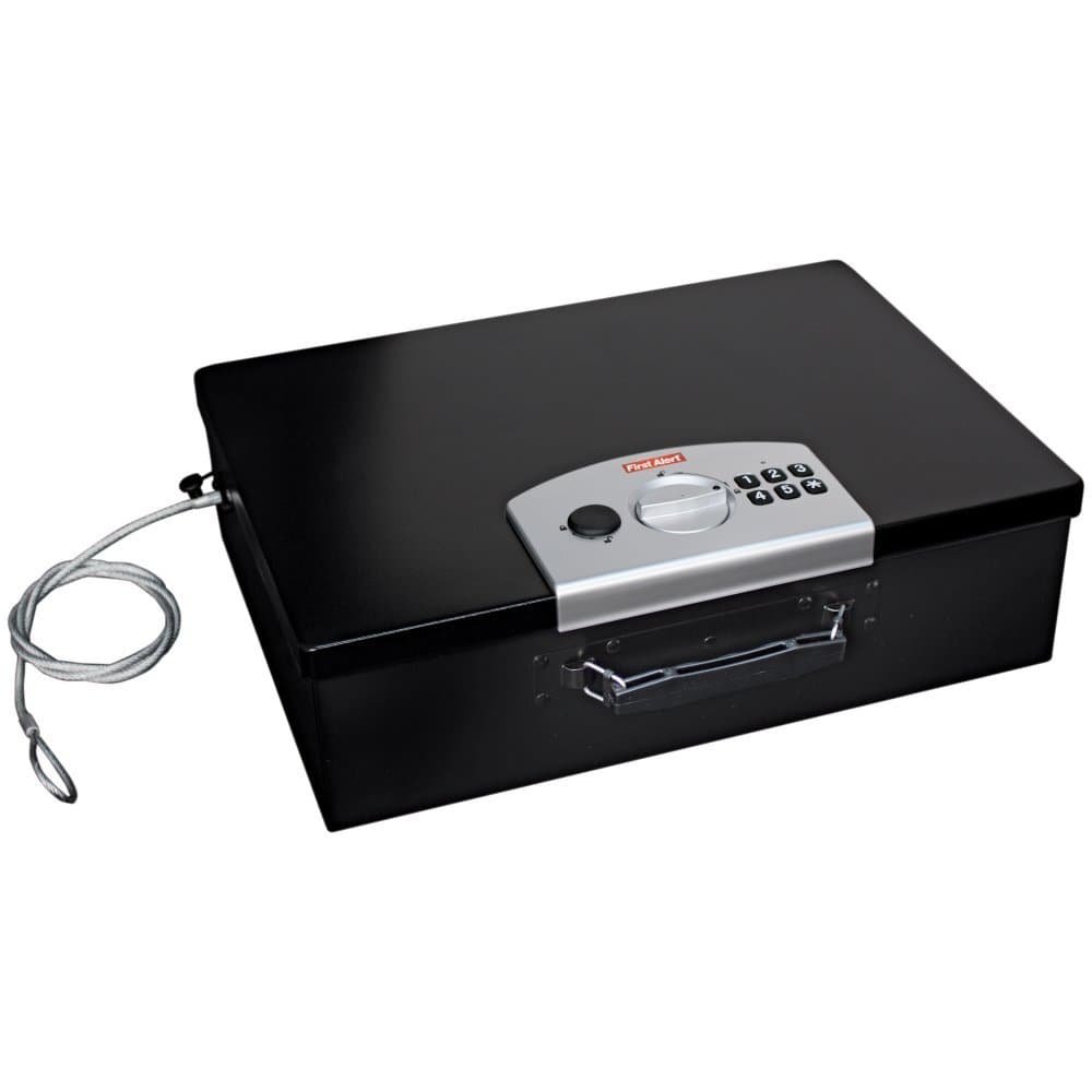 First Alert 3040DF Digital Security Box, Black/Silver