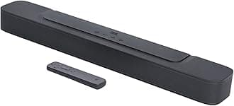 SoundBar 2.0 All-in-One MK2 Television Speaker for Home Entertainment Sound System, Sleek and Compact Design with JBL Surround Sound, Black